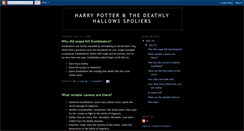 Desktop Screenshot of harrypotter7spoilers.blogspot.com