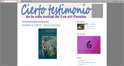 Desktop Screenshot of ciertotestimonio.blogspot.com