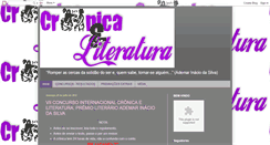 Desktop Screenshot of cronicaeliteratura.blogspot.com