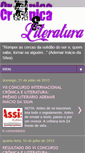 Mobile Screenshot of cronicaeliteratura.blogspot.com
