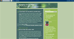 Desktop Screenshot of chronicpaininformation.blogspot.com