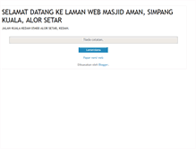 Tablet Screenshot of masjidaman.blogspot.com