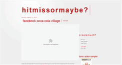 Desktop Screenshot of hitmissormaybe.blogspot.com