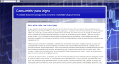 Desktop Screenshot of consumidorparaleigos.blogspot.com