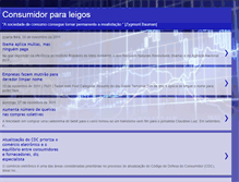 Tablet Screenshot of consumidorparaleigos.blogspot.com