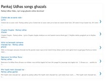 Tablet Screenshot of pankaj-udhas-songs.blogspot.com