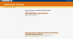 Desktop Screenshot of internjobtweets.blogspot.com