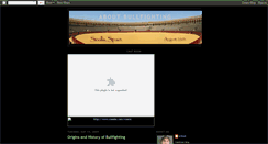 Desktop Screenshot of aboutbullfighting.blogspot.com