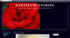 Desktop Screenshot of karaikudicuisine.blogspot.com