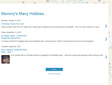 Tablet Screenshot of mommysmanyhobbies.blogspot.com