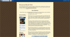 Desktop Screenshot of houstonbookclubblog.blogspot.com