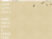 Tablet Screenshot of conflictochile-peru.blogspot.com