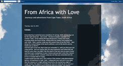 Desktop Screenshot of fromafrica-withlove.blogspot.com