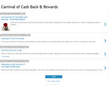 Tablet Screenshot of carnivalofcashback.blogspot.com