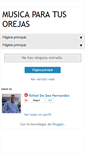 Mobile Screenshot of musicaparatusorejas.blogspot.com