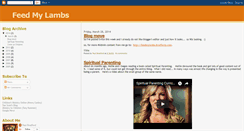 Desktop Screenshot of feed-my-lambs.blogspot.com