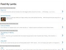 Tablet Screenshot of feed-my-lambs.blogspot.com