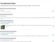 Tablet Screenshot of furryforestcritter.blogspot.com
