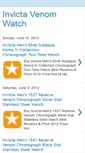 Mobile Screenshot of invictavenomwatch.blogspot.com