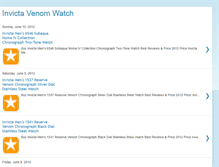 Tablet Screenshot of invictavenomwatch.blogspot.com