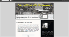 Desktop Screenshot of labellezadeldesencanto.blogspot.com