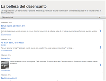 Tablet Screenshot of labellezadeldesencanto.blogspot.com