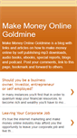 Mobile Screenshot of moneygoldmine.blogspot.com
