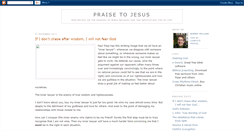 Desktop Screenshot of praisetojesus.blogspot.com