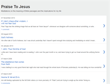 Tablet Screenshot of praisetojesus.blogspot.com