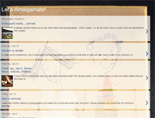 Tablet Screenshot of letsamalgamate.blogspot.com