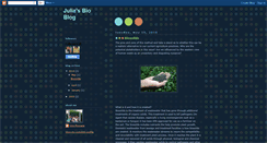 Desktop Screenshot of juliasbioblog.blogspot.com