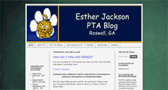 Desktop Screenshot of estherjacksonpta.blogspot.com