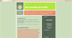 Desktop Screenshot of desnouvellesdelatribu.blogspot.com