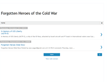 Tablet Screenshot of forgottenheroesofthecoldwar.blogspot.com