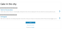 Tablet Screenshot of cakeinthecity.blogspot.com