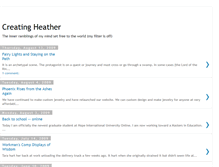 Tablet Screenshot of creatingheather.blogspot.com
