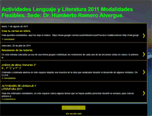 Tablet Screenshot of lenguajeyliteratura2011.blogspot.com