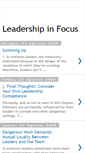 Mobile Screenshot of leadershipinfocus.blogspot.com