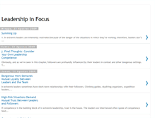 Tablet Screenshot of leadershipinfocus.blogspot.com