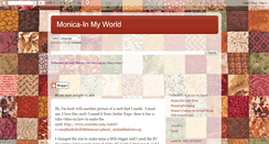 Desktop Screenshot of monica-inmyworld.blogspot.com