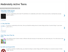 Tablet Screenshot of moderatelyactiveteens.blogspot.com