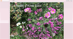 Desktop Screenshot of lejardindaimehaut.blogspot.com