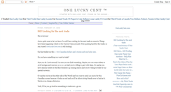 Desktop Screenshot of oneluckycent.blogspot.com