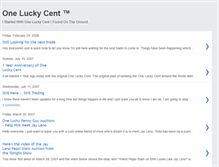 Tablet Screenshot of oneluckycent.blogspot.com