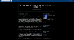 Desktop Screenshot of comosermujerynomorirenelintento.blogspot.com