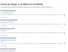 Tablet Screenshot of comosermujerynomorirenelintento.blogspot.com