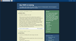 Desktop Screenshot of macpawsintraining.blogspot.com
