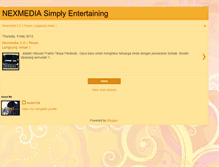 Tablet Screenshot of infonexmedia.blogspot.com