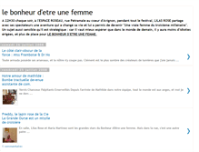 Tablet Screenshot of lebonheurdetreunefemme.blogspot.com