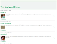 Tablet Screenshot of newlyweddiaries.blogspot.com